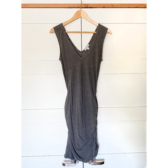 James Perse Dresses & Skirts - James Perse Charcoal Double V Dress